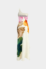 Vestido Floral (Vestido Floral Asimétrico)
