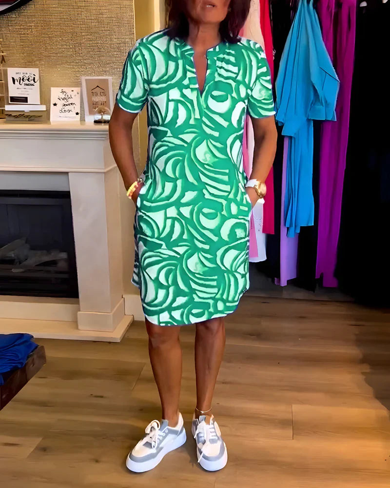 Marea - Vestido con mangas cortas