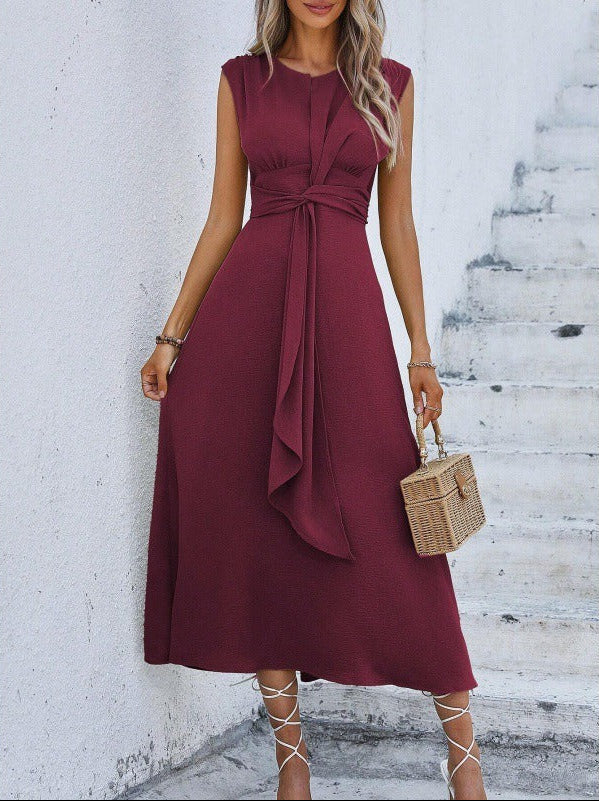 Evelina - Vestido elegante sin mangas con cintura ajustable