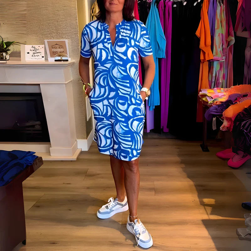 Marea - Vestido con mangas cortas