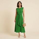Evelina - Vestido elegante sin mangas con cintura ajustable