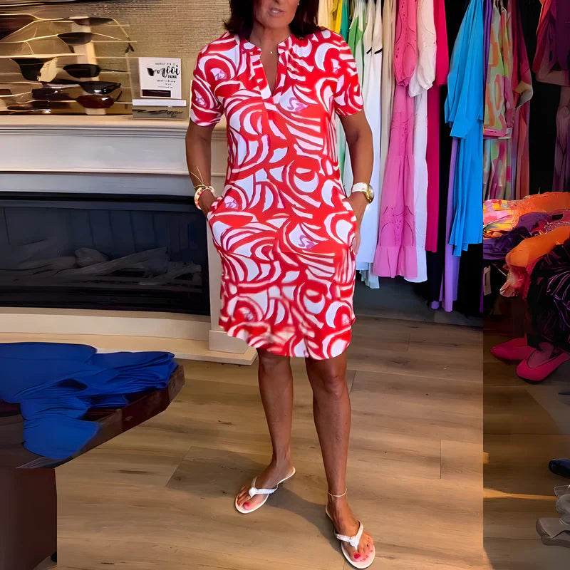 Marea - Vestido con mangas cortas