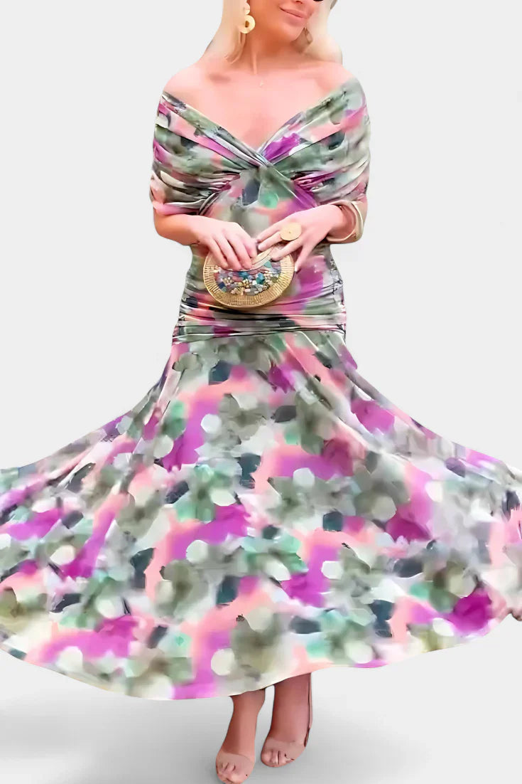 Alea - Vestido floral de elegancia ligera