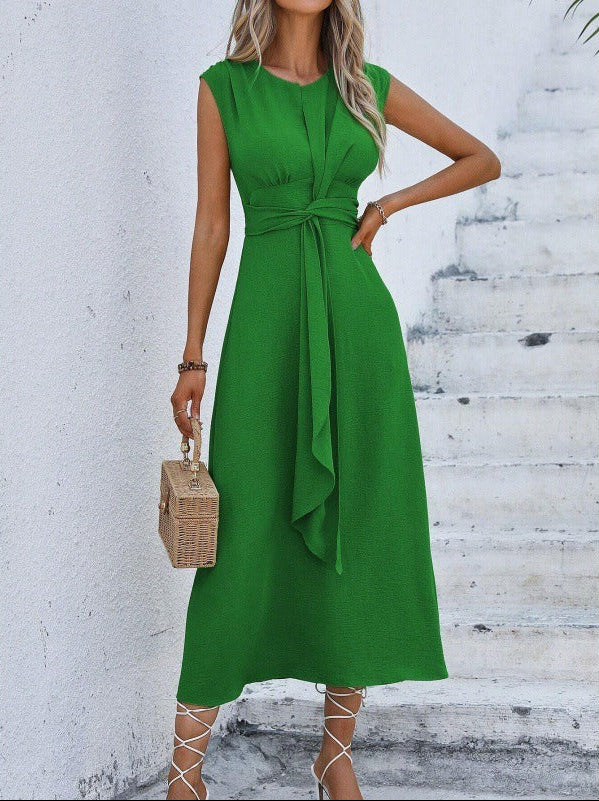 Evelina - Vestido elegante sin mangas con cintura ajustable