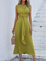 Evelina - Vestido elegante sin mangas con cintura ajustable