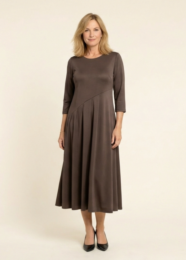 Marla – Vestido casual con escote redondo