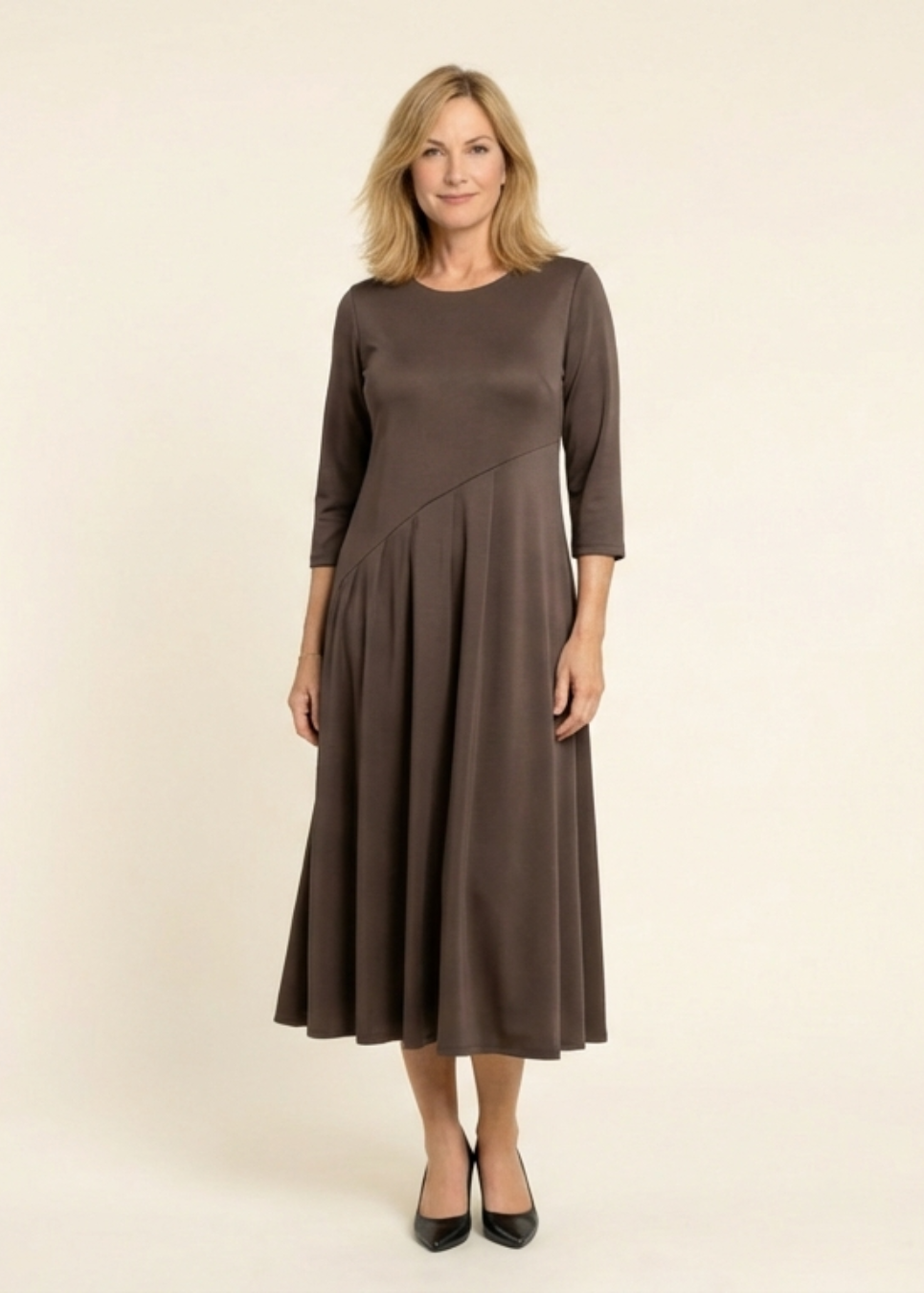 Marla – Vestido casual con escote redondo