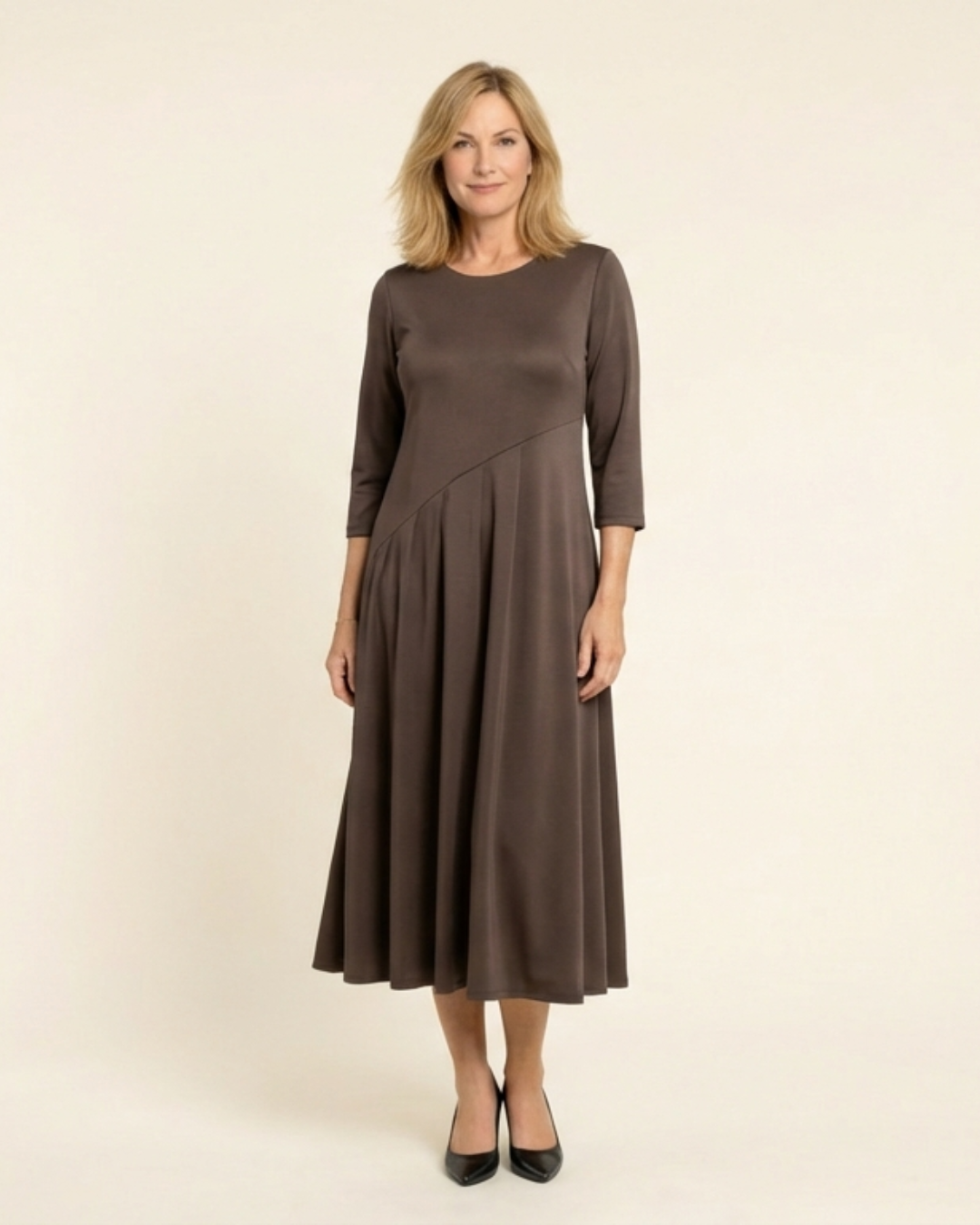 Marla – Vestido casual con escote redondo