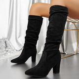 Darea - Botas altas elegantes con tacón