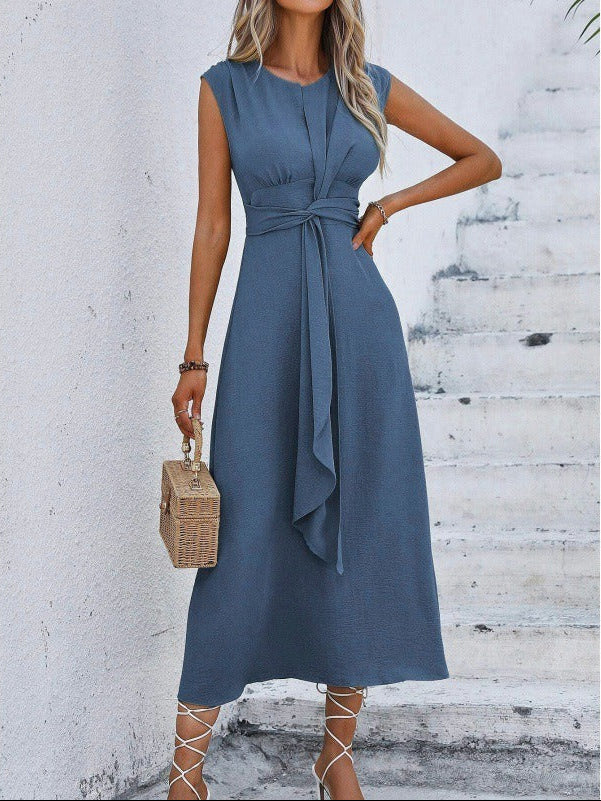 Evelina - Vestido elegante sin mangas con cintura ajustable