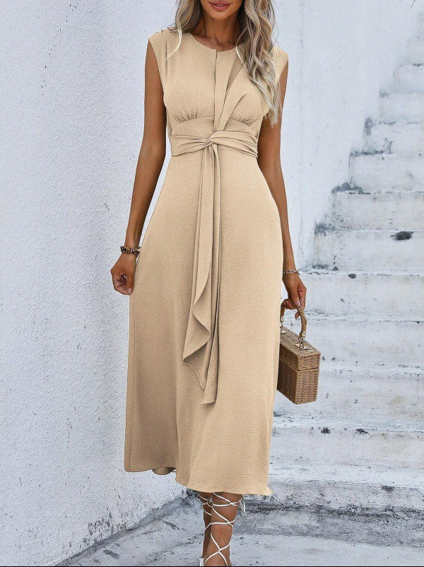 Evelina - Vestido elegante sin mangas con cintura ajustable