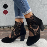 Isea - Tacones altos de encaje