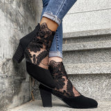 Isea - Tacones altos de encaje
