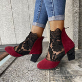Isea - Tacones altos de encaje