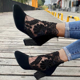 Isea - Tacones altos de encaje