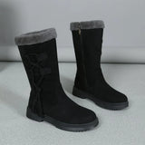 Lidena - Botas de invierno con suela gruesa y forro cálido