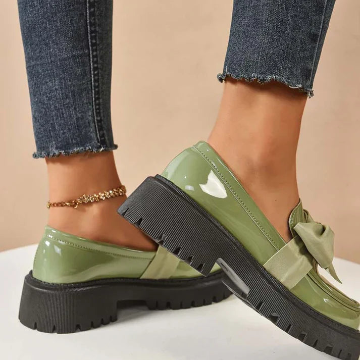 Vitalia - Mocasines de plataforma con lazo