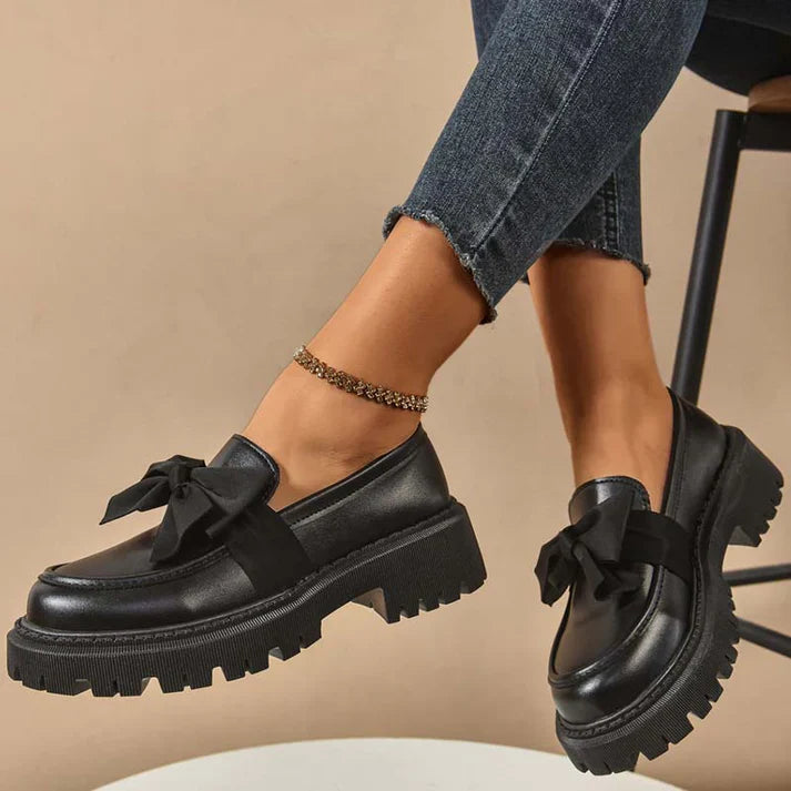 Vitalia - Mocasines de plataforma con lazo