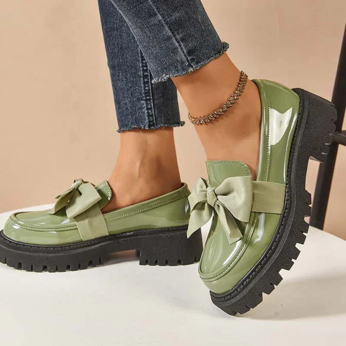 Vitalia - Mocasines de plataforma con lazo