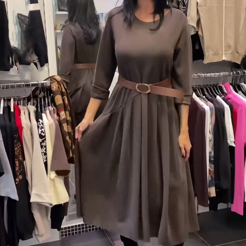 Marla – Vestido casual con escote redondo