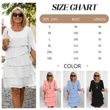 Vestido con Superposiciones y Mangas con Volantes